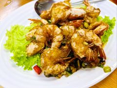 椒盐虾-金龙酒家