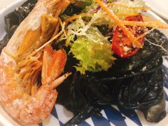 大虾海鲜墨鱼汁扁面-打趸BTC·Breaktime cafe(北京路店)