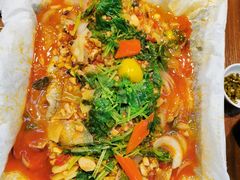 新品纸包鱼-庆峰龙虾烧烤(合肥一店)