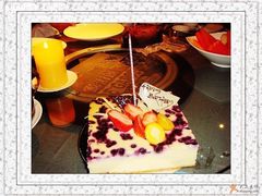 生日蛋糕～～蓝莓的哈好吃-榖屋house of flour(张江首店)