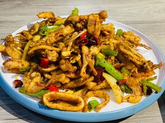 麻辣炒鲜鱿鱼-大京园海鲜烧烤(东城路店)