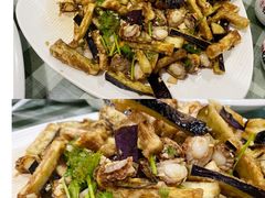 茄子拌扇贝-华圆美食