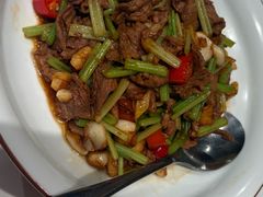 香芹小炒肉-北平楼·烤鸭·北京菜(牡丹园店)