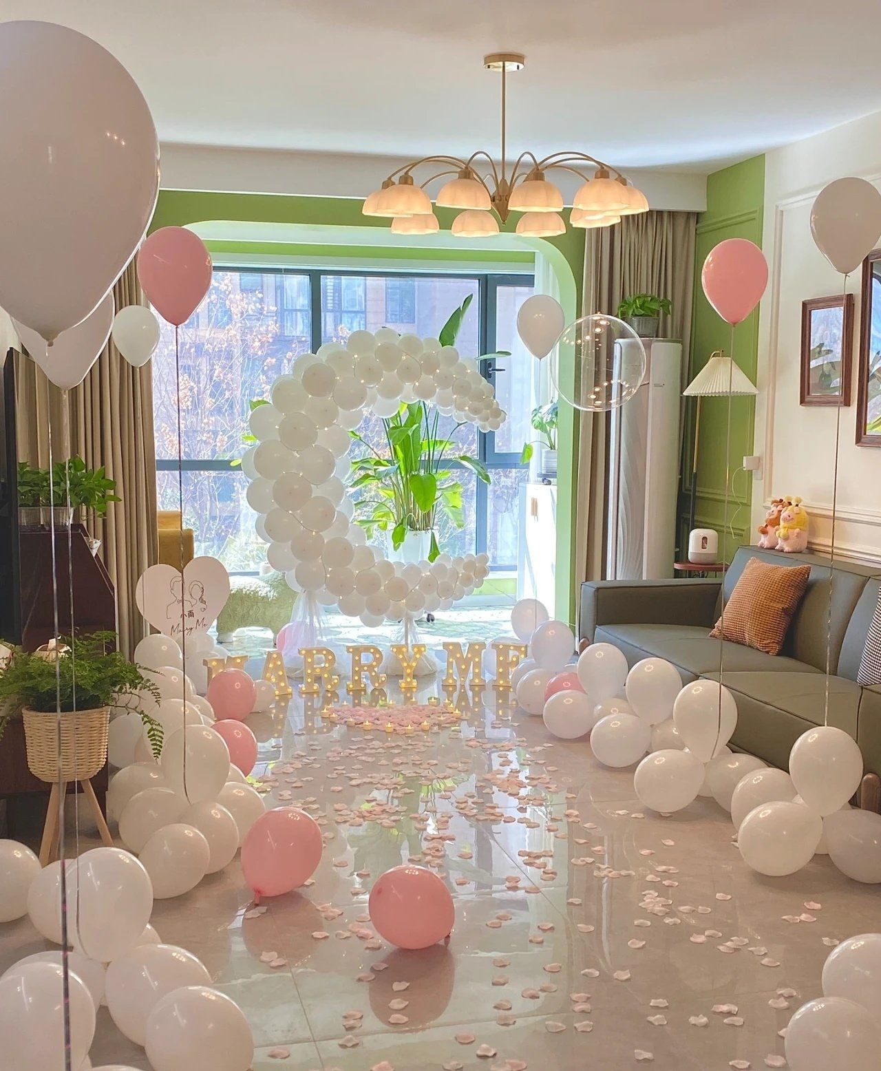 浪漫求婚表白场景布置
