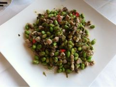 雪菜毛豆炒野鸡肉-长兴楼饭店