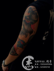 school花臂-杰TATTOO刺青