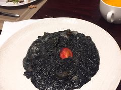 墨鱼汁蛤蜊烩饭-IL Forno 意坊·意大利餐厅(温州万象城店)