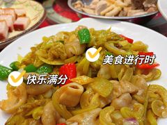 西瓜酸炒大肠-横岗朋仔餐厅