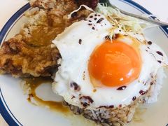 生炸鸡腿蛋饭-食运茶餐厅(文化宫店)