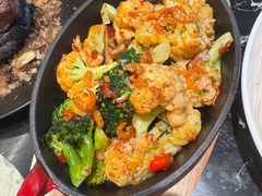 虾仔三巴酱烤鲜蔬-一沙一城·岩烤牛扒(深圳首店)