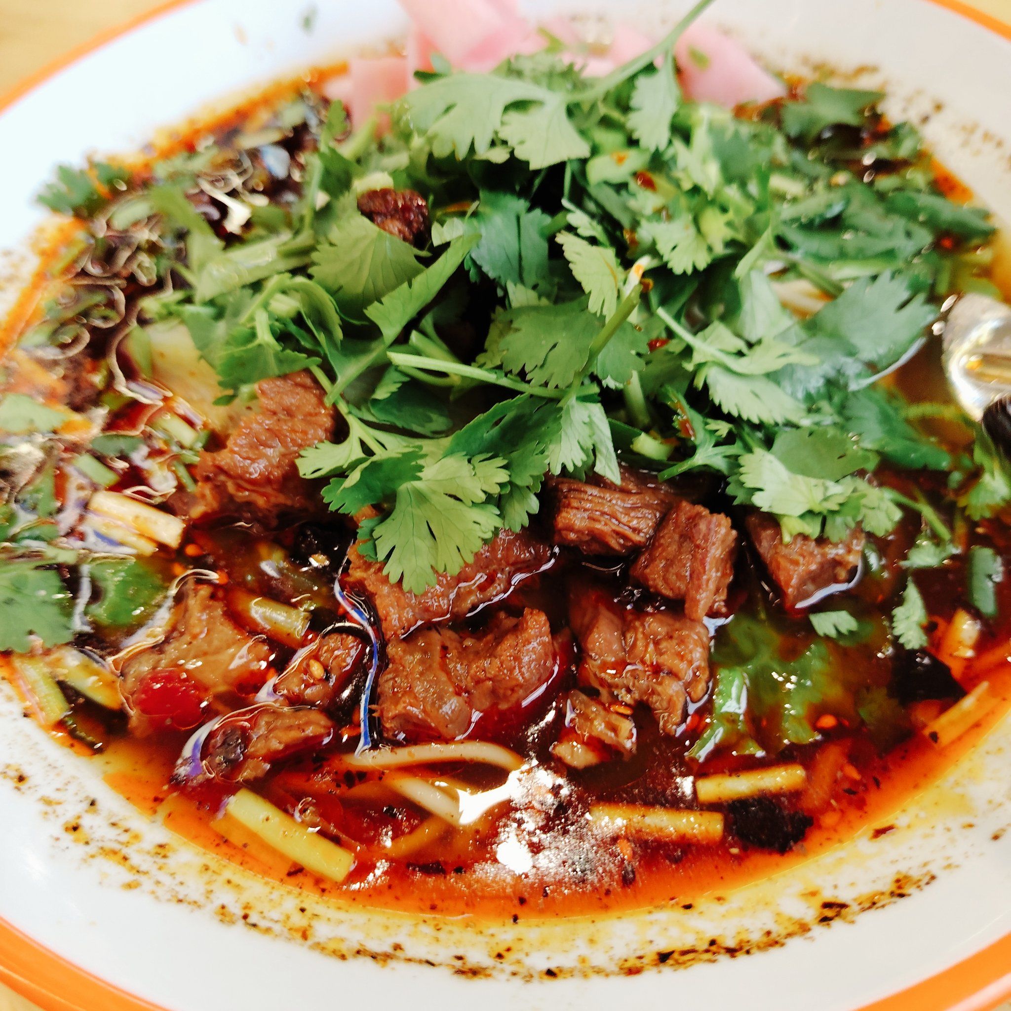 0元玩转这座城
红烧牛肉面还可以吧,被人推荐的,去吃了一下确实还