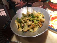 干锅丽水香菇花菜-探花·意境江南菜·唐伯虎文化体验店·松鼠桂鱼(观前店)