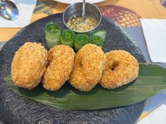 泰式手打虾饼配酸甜梅子酱-simply thai天泰(长泰广场店)