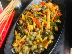 炒石螺-老表记广西宵夜螺蛳鸭脚煲(西大店)