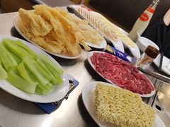 炸腐竹-胡须佬鸡煲四季火锅店(石厦西村直营店)