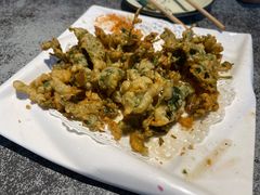 炸花椒芽儿-华盛园卷子王农家菜水库鱼