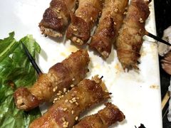 五花肉卷金针菇-老万烧烤(典逸心洲店)