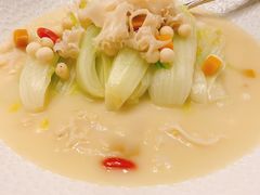 南北杏芥菜炖沙虫-世博源公馆·本帮融合菜·主题包厢·江景餐厅