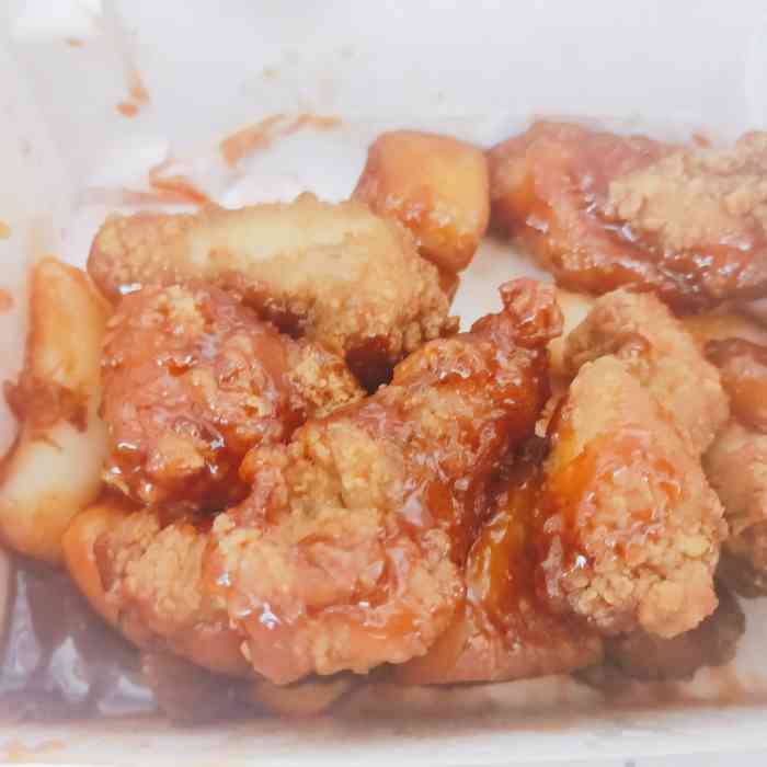 missfox61米思韩韩国炸鸡(云水店)-"中午点了个炸鸡 和npy一起在