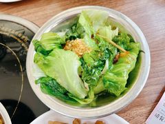 烫青菜-歪头牛肉(金龙壹号店)