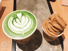 抹茶拿铁-% Arabica阿拉比卡咖啡烘焙工坊