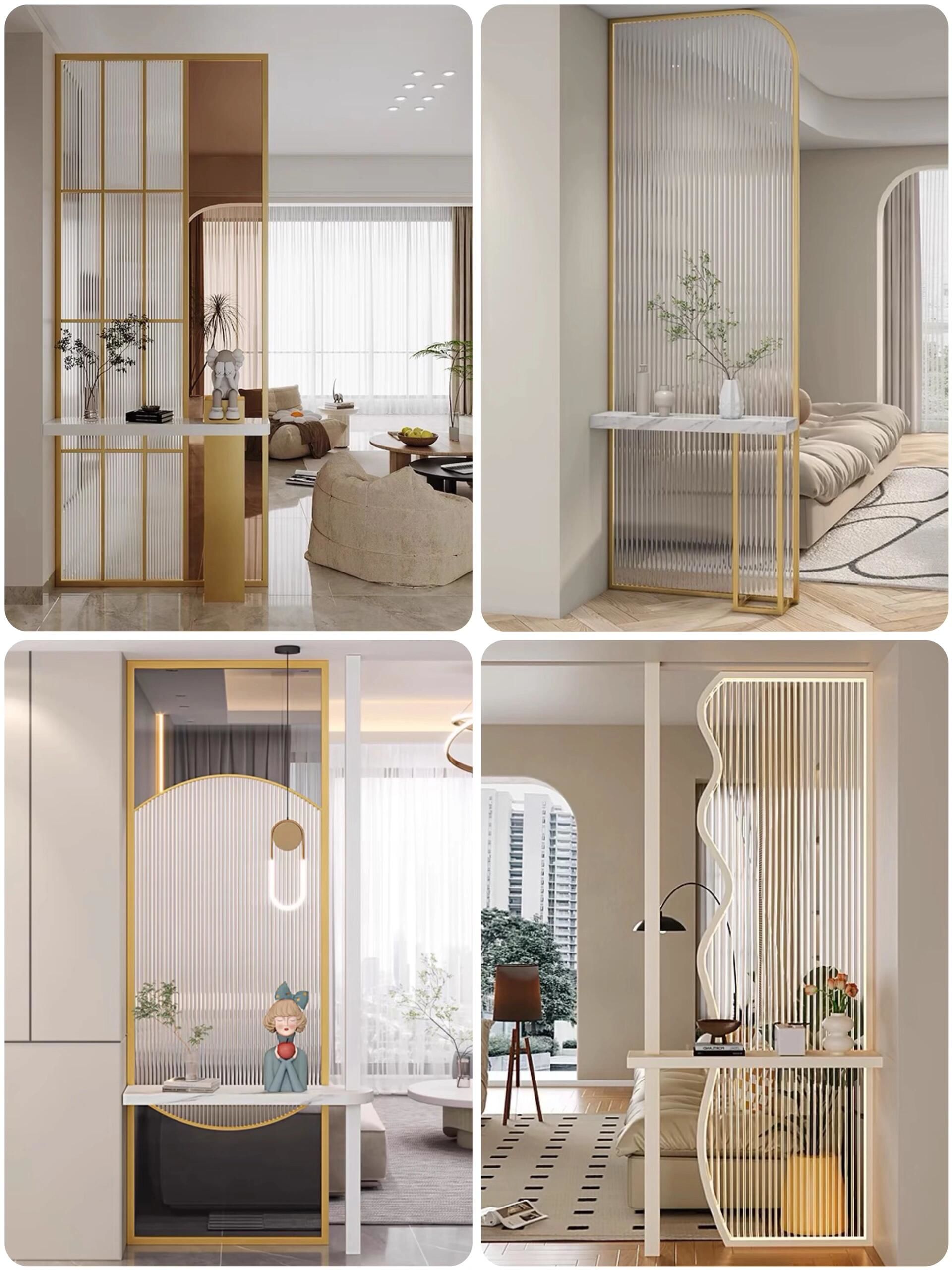 快来抄作业,好看的玄关隔断设计,不想入户就看