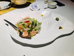 翠绿山药炒虾仁-满满海佛跳墙(千禧店)