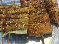 豆皮金针菇-张记炸串肠粉