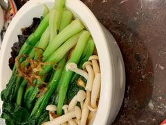 白灼菌菇菜心-新白鹿餐厅(爱琴海购物中心店)