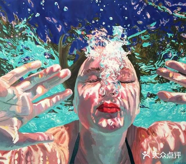 水下油画作品，感受夏天的快乐