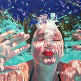 水下油画作品，感受夏天的快乐