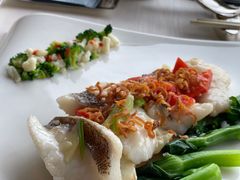 鱿鱼丝油泡东星斑-天龙轩(香港丽思卡尔顿酒店)