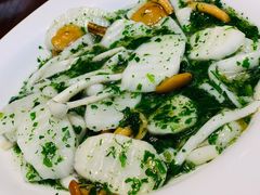 荠菜山药烩双菇-阿娘家·原生态农家菜(国顺东路店)