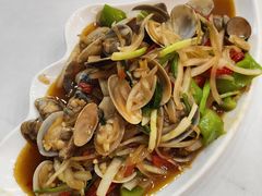 姜葱炒花甲-覃记海鲜美食餐厅