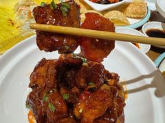 -东来菜馆•手抓海鲜家常菜•海鲜锅贴(鸽子窝店)