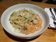 芝士蘑菇鲜虾意大利面-BE BRIGHT KITCHEN(正佳广场店)