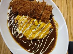 吉列黑豚咖喱蛋包饭-Ufufu cafe(天神巷店)