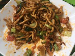 臊子炒面皮-令氏家外家周秦食府(高新店)