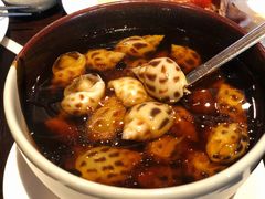 古越陈酿煮花螺-杭州西子湖四季酒店·金沙厅