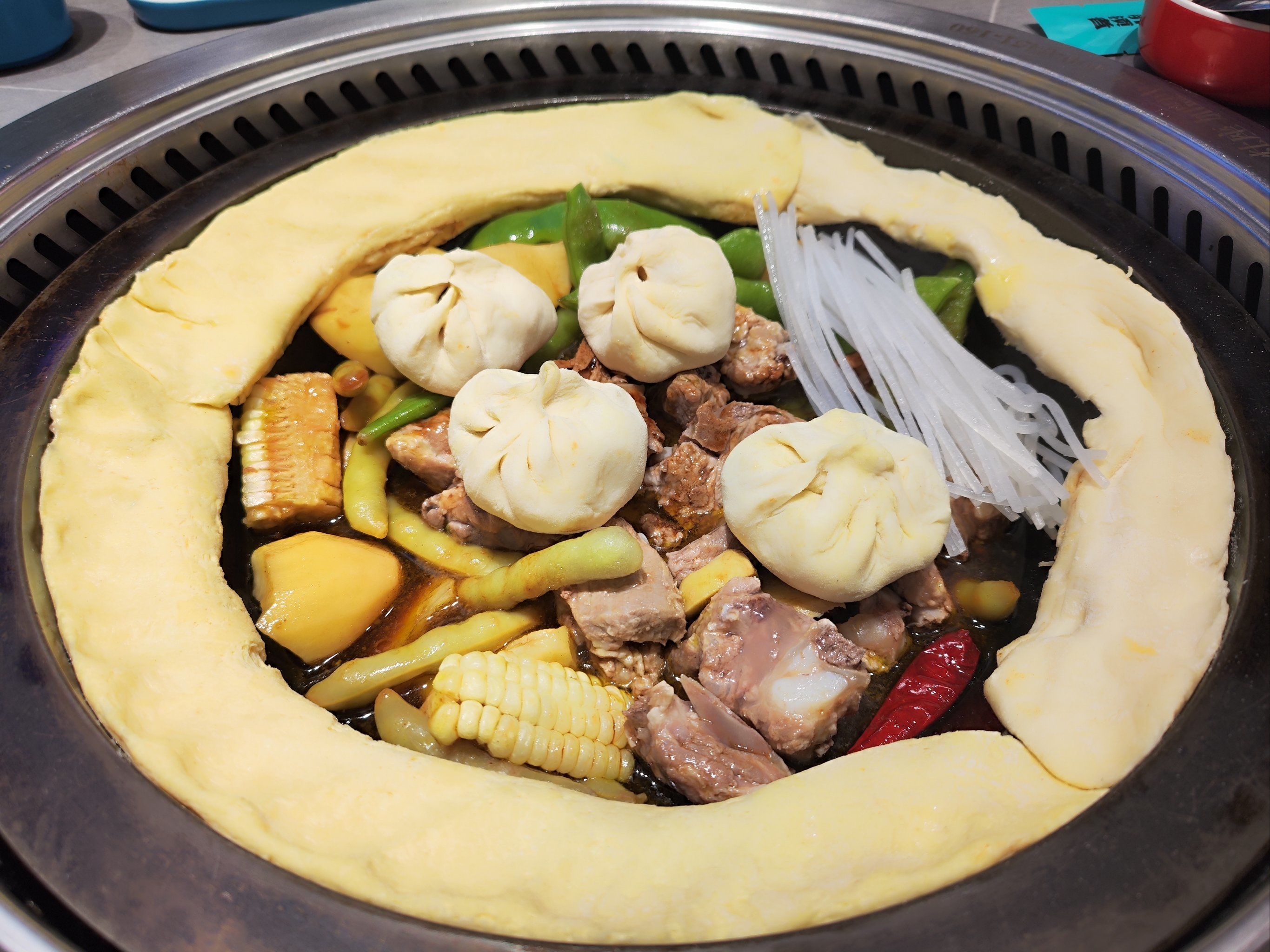 灶座小锅烀饼