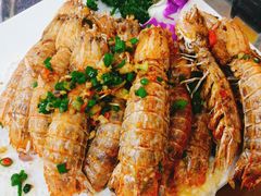 椒盐游水濑尿虾-蚝得喜海鲜(东城店)