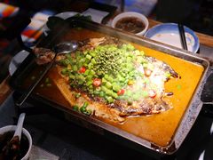 鲜青椒烤鱼-探鱼·鲜青椒爽麻烤鱼(广州花都来又来店)