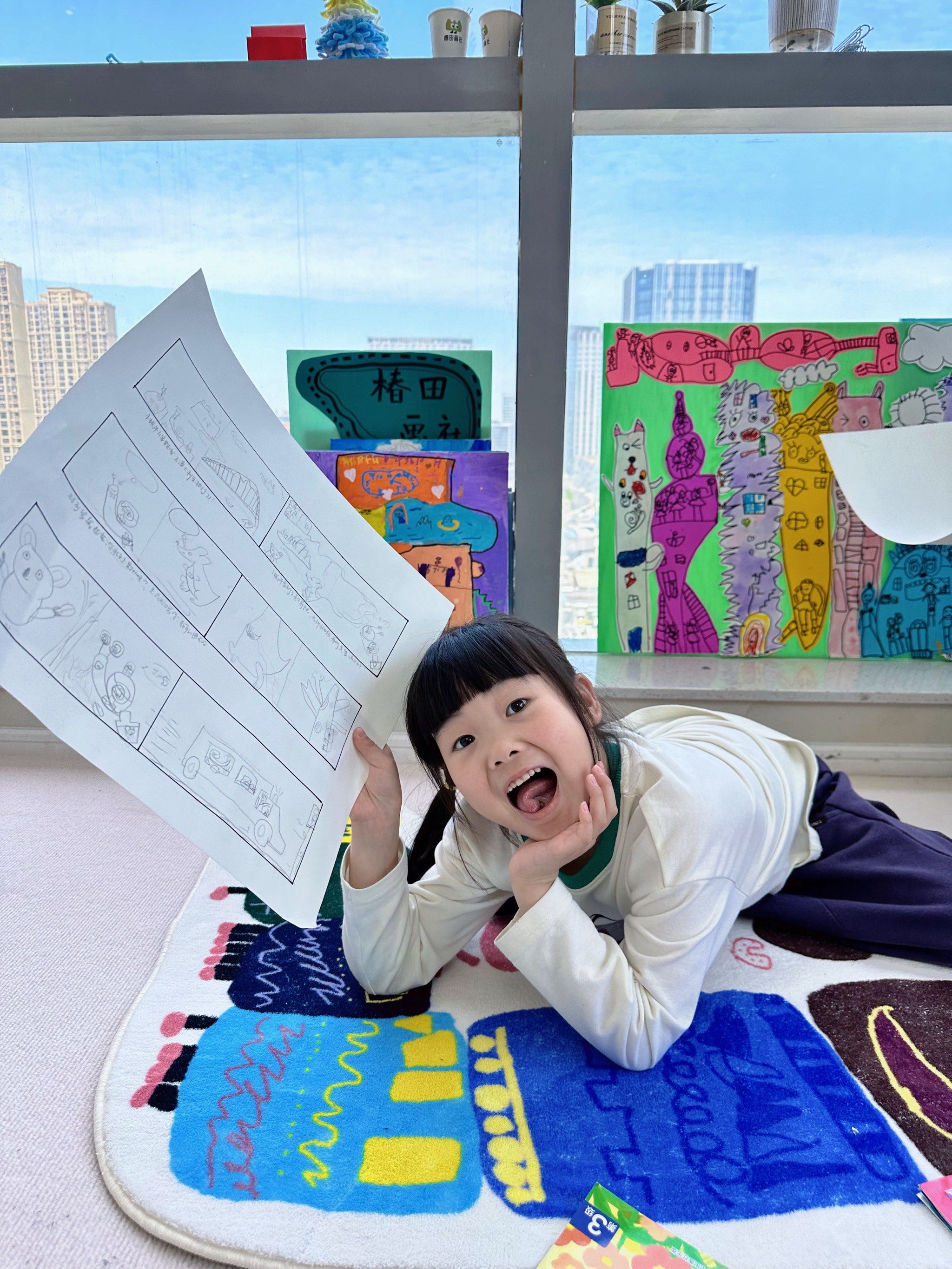 暑假班绘本创作来了. 小朋友超爱