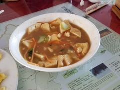 砂锅炖豆腐-北京龙庆四季香农家饭庄·灶台鱼·碳烤虹鳟鱼(龙庆峡店)