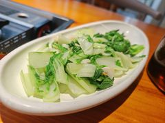 油渣炒天岩山生态蔬菜-九道菜有鸡鱼头(石鼓路店)