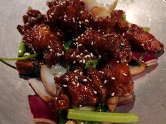 蒜香蜜汁排骨-绿茶餐厅(华联万柳店)