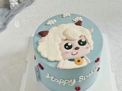 -咖咖熊蛋糕定制·英国蓝风车动物性淡奶油