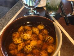 古越陈酿煮花螺-杭州西子湖四季酒店·金沙厅