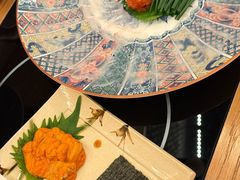 比目鱼薄切-然锅料理