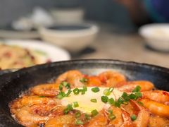 铁板烤虾-田王府·金牌泡椒田鸡(晋江SM店)